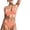 Orange, variant on Bra Brief Sets Women’s 2 Piece V Neck Seamless No Padding Bra And Thong Set Pink One Size