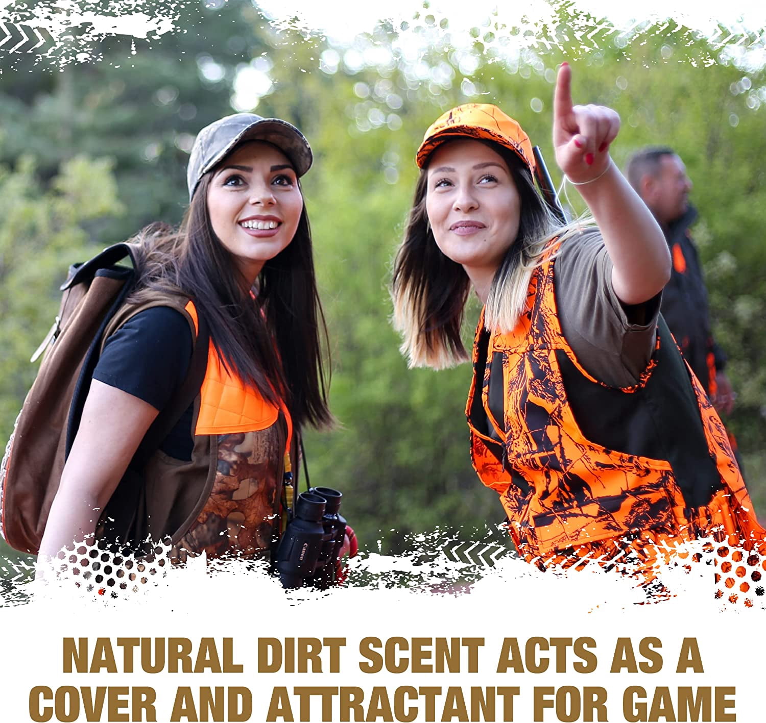 LETHAL Dirt x3 Field Spray Cover Scent, Attractant and Human Scent Eliminator for Hunting Clothes, Gear and Equipment, Natural Scent, 32 Ounce Spray 2-Pack