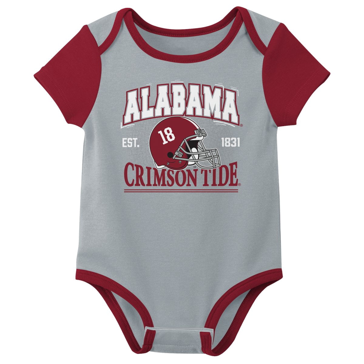 NCAA Alabama Crimson Tide Infant & Toddler Onesies, 3-Pack