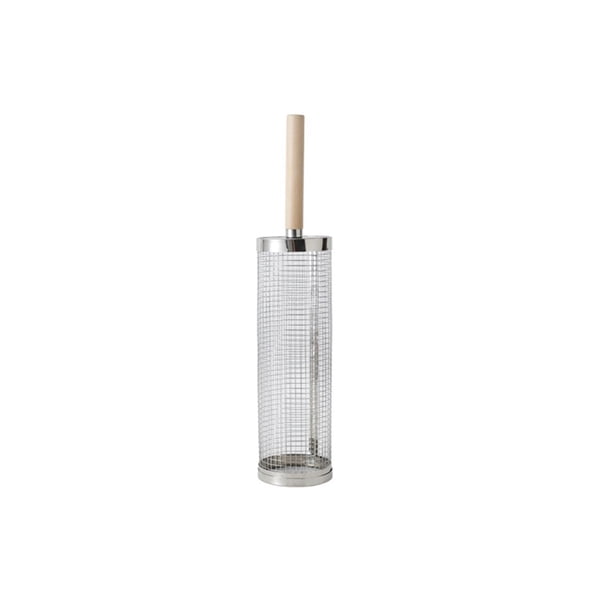 Cesta rodante for parrilla, mango de madera extraíble, accesorios for asar verduras, cocina al aire libre y Camping