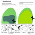 thumbnail image 4 of Feet Insole Shockproof Heel Cushion Comfortable Full Length Men Women Orthotic Insoles for Daily Use Traveling, 4 of 9