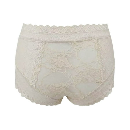 

Gubotare Panties For Women Women High Waist Seamless Panties Cotton Crotch Abdomen Girls Breathable Seamless Ladies Briefs Beige S