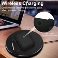 thumbnail image 2 of AirPods Case, Full Protective Silicone AirPods Accessories Cover Compatible with AirPods 1&2 Wireless and Wired Charging Case(Front LED Visible),Black, 2 of 8
