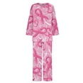 thumbnail image 5 of Conjunto de pijama Wancir para mujer - Pijama de jersey para mujer, 5 of 5