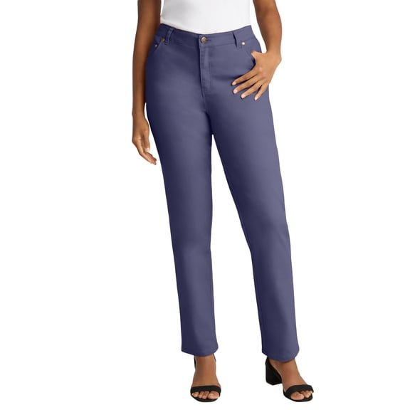 Jessica London Women's Plus Size True Fit Stretch Denim Straight Leg Jean