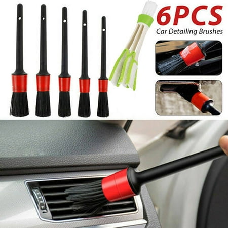 

6Pcs Car Brush Detailing Brush Car Care Brush Car Cleaning Inside Outside