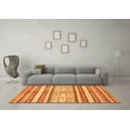 thumbnail image 3 of Ahgly Company Indoor Rectangle Abstract Orange Modern Area Rugs, 7' x 10', 3 of 4