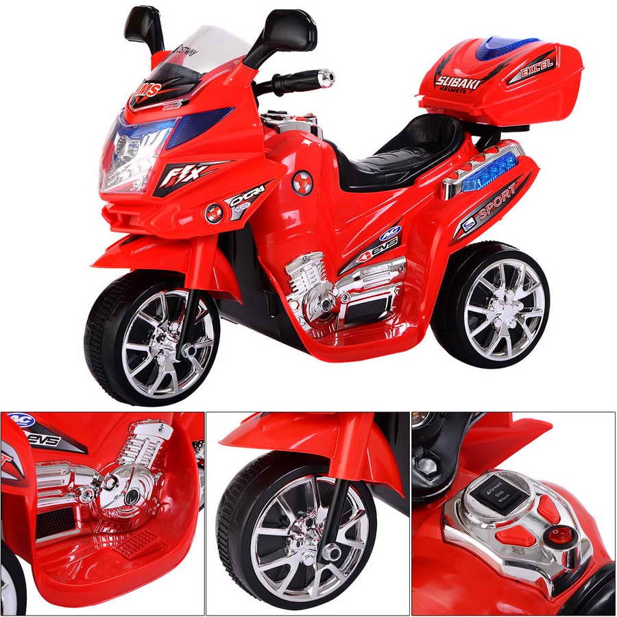 Topbuy 6V Electric Toy Motorcycle Kids Ride On Car Battery Powered 3