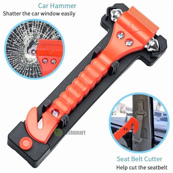 STARLIGHT- Car Safety Hammer Window Glass Breaker Seat Belt Cutter Emergency Escape Tool