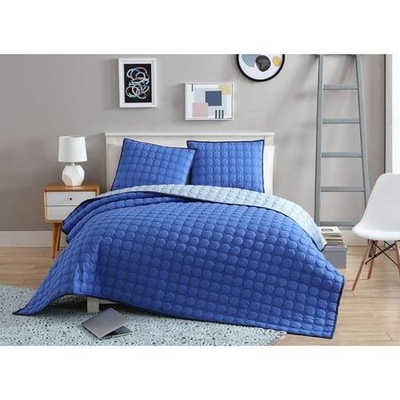 VCNY Home Indigo/Blue Girls 2/3 Piece Coverlet Bedding Set, Shams Included