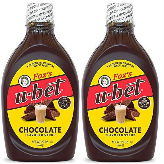 Fox's U-Bet Original Chocolate Flavor Syrup, 22 Ounce (Pack of 2)