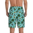 thumbnail image 4 of Lsque Pineapple Sea Turtle Mens Sleep Pajama Shorts,Short Pajama Pants, Cotton Ultra-Soft Knit-X-Large, 4 of 9