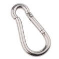 thumbnail image 1 of Paquete de 10 llaveros de mosquetón Strade Fareast Limited acero inoxidable 304, 1 of 8