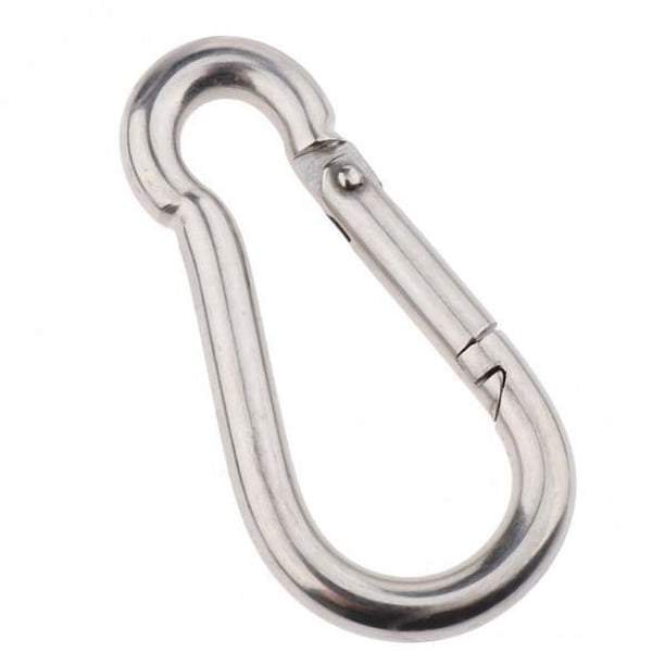 Paquete de 5 llaveros de mosquetón Strade Fareast Limited acero inoxidable 304