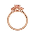 thumbnail image 2 of 2ct Morganite & Pink Sapphire   Ring 14K Rose Gold, 2 of 2