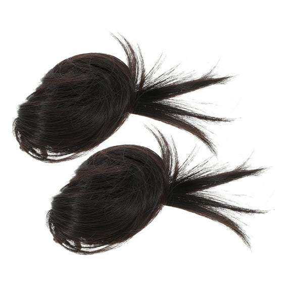 Raindrops 2pcs Messy Hair Bun Extension Claw Clip Messy Bun Hair Piece For Women Curly Hair Bun Fake Hair Bun For Fine Hair Extensions Updo