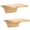 Natural Wood-Set of 2, variant on Small Floating Shelves Wall Shelf For Table Lamp Plants Display Decorative Wood Ledges Chic Living Room Bedroom Kitchen Office Pine 8x6 Inch 2 Pack(white)