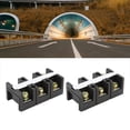 thumbnail image 3 of Terminal Block, 60A 600V Heavy Current Terminal Block Easy To Use Compact Structure Nickel Plating Surfaces  for Lighting 2 Positions602,3 Positions603,4, 3 of 7