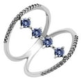 thumbnail image 6 of Natural Tanzanite 925 Sterling Silver Ring s.9 Jewelry DGR1126_B_9 R-1247, 6 of 7