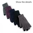 thumbnail image 3 of Guantes de invierno Star para mujer, guantes de punto cálidos, guantes para niñas con pantalla táctil, 3 of 5