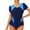 Royal Blue, variant on Women's Color Block One Piece Swimsuit, Sexy Backless Sleeveless Monokini with Removable Bra Pads, Bathing Suit for Women,Yellow 3XL