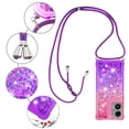 thumbnail image 5 of Funda para Motorola MOTO G Stylus 5G 2024 Brillantina Líquida Divertida Reluciente y con Cristales en Movimiento Cuerpo Cruzado con Cordón Ajustable, 5 of 5