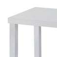 thumbnail image 5 of Square Wood End Table in High Gloss White and Chrome Finish, 5 of 5