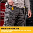 thumbnail image 2 of Pantalones de trabajo DEWALT Protradesman de corte holgado con bolsillo tipo funda, 2 of 6