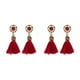 thumbnail image 2 of Guardurnaity Pendientes largos de borla Retro barroco palacio oreja anillo Vintage moda Chic geométrico colgante hueco colgantes orejas gotas Rojo 2Conjunto, 2 of 6