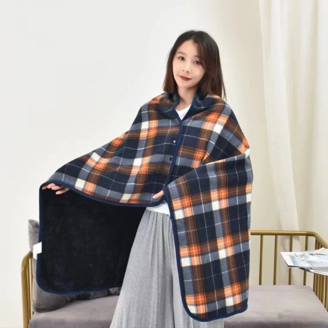 Manta cálida de lana para hombro para niños, manta multifuncional absorbente de humedad, calefacción de terciopelo ártico, manta perezosa para siesta en la oficina