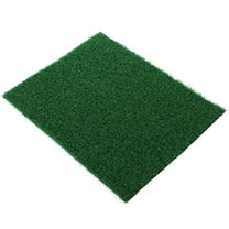 WEAVILUX 1Set Resin Dark Green Artificial Turf for Aquarium Fake Grass 9.8x7.9x0.3In