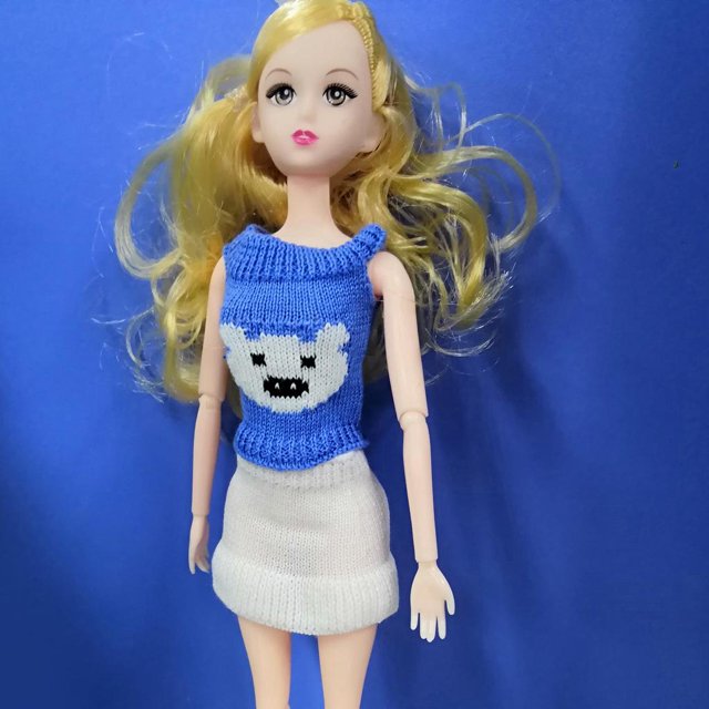 Pulgadas Kurhn Doll Woollen Dress Up Clothes Shirt Chaleco Y Conjunto De , 2 Colores Blanco yotijar Vestido De Muñecas Kurhn