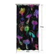 thumbnail image 5 of Purple Mushroom Star Black Pattern Shower Curtain 36"x72" ,Bathroom Decorative Shower Curtains Set with 12 Hooks,Modern Waterproof Washable Shower Curtain, 5 of 6