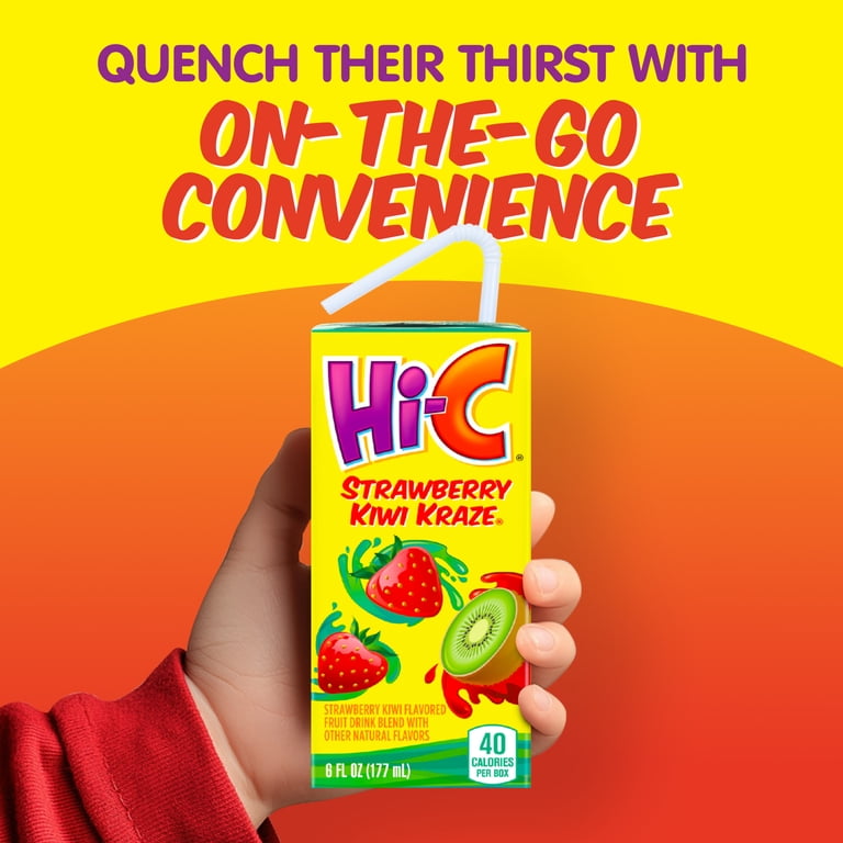 Hi-C Flavored Low Calorie Mixed Drinks - Strawberry Kiwi Kraze, 6