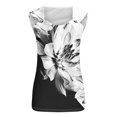 thumbnail image 4 of Puntoco Camiseta sin mangas con cuello cuadrado y estampado para mujer Camiseta holgada sin mangas, 4 of 4