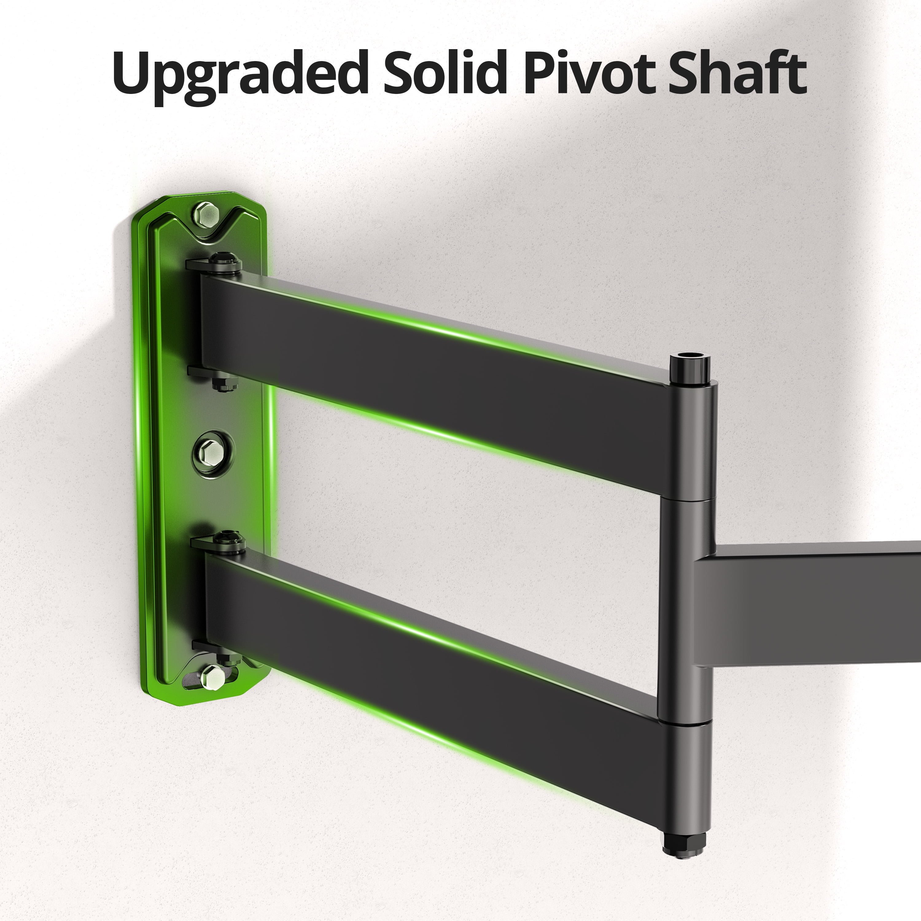 USX MOUNT Corner Full Motion TV Wall Mount for 32-80" TVs, 32.37" Extension, Swivel Tilt Arm, Max VESA 600x400mm, Holds 100 lbs
