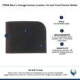 thumbnail image 5 of CTM  Vintage Hunter Leather Curved Front Pocket Wallet (Men), 5 of 5
