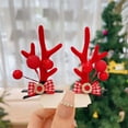 thumbnail image 1 of Accesorios para el cabello navideños, pinzas para el cabello con astas navideñas, adornos para el cabello con astas, pinzas para el cabello navideñas, materiales de la mejor calidad, 1 of 5