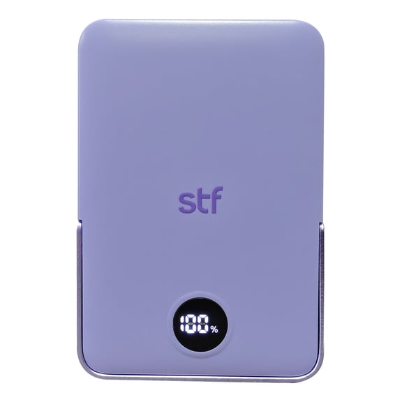 Batería Power Bank Portátil STF 5000 mAh 20W Carga Magnética color Lila