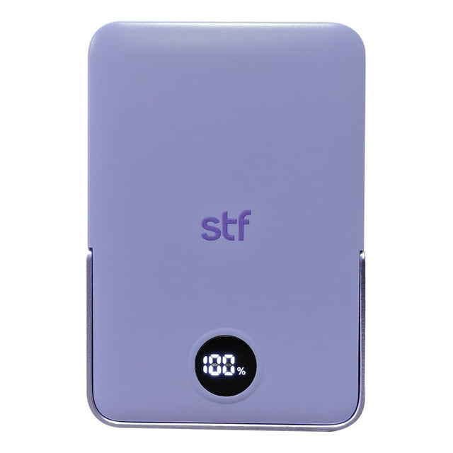 Batería Power Bank Portátil STF 5000 mAh 20W Carga Magnética color Lila