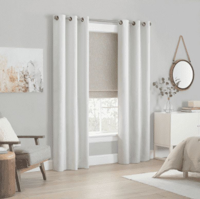 Eclipse Cordless 100% Blackout Polyester Roman Window Shades, 35" x 64"