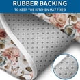 thumbnail image 4 of White Butterfly Rose Pattern Bathroom Rugs Sets 3 Piece,Toilet Cover Set,Absorbent Non Slip Bathroom Mats Sets with U-Shaped Contour Rug Toilet Rug Set, 4 of 5