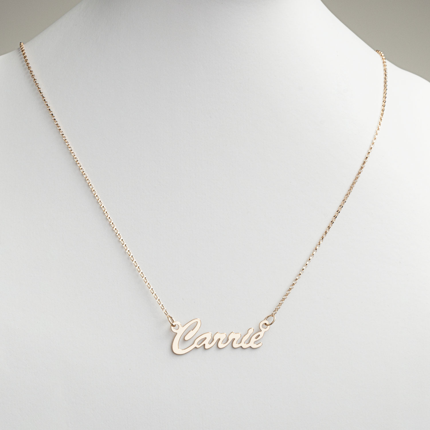 Personalized Planet Women's 14kt Gold-Plated Sterling Hollywood Nameplate Necklace,18" - image 3 of 5