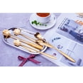 thumbnail image 2 of COSMOBETTY 3 Pcs Golden Stainless Steel Heart Shaped Spoons for Coffee Stirring and Mixing Drinks Kitchen Bar, 2 of 8