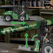 Military Forklift Truck Building Set, 1312 Pcs Heavy-Duty Shelf Lifted Truck Model Kit, APP & Remote Control Cargo Handling Vehicle Toy for Adults
