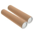 thumbnail image 6 of HONMEET 2-Pack Khaki Kraft Paper Poster Tubes with End Caps for Secure Shipping, Storage, and Document, 6 of 8