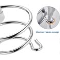 thumbnail image 5 of Wall Mounted Hair Dryer Holder, No Drilling Hair Dryer Holder, Aluminum Alloy Bathroom Hair Dryer Holder with Adhesive and Cable Hook, 5 of 5