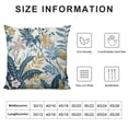 thumbnail image 6 of JRXY Throw Pillow Covers,Pillowcases,Pillow Cases,Blue Leaf Tropical Flowers Palm 2pcs White, 6 of 6