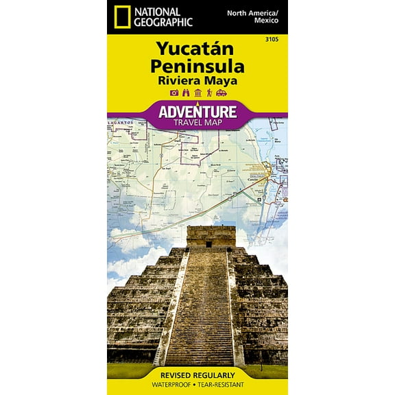 Adventure map: yucatan peninsula: riviera maya [mexico] - folded map: 9781566952453
