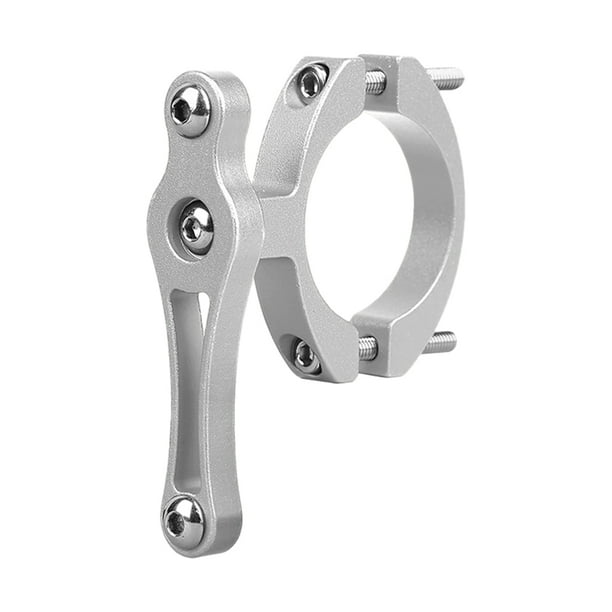 Advancent Adaptador de portabotellas para bicicleta de 2 piezas, aleación de aluminio, fácil de instalar, soporte adaptador para botella de Ciclismo plata